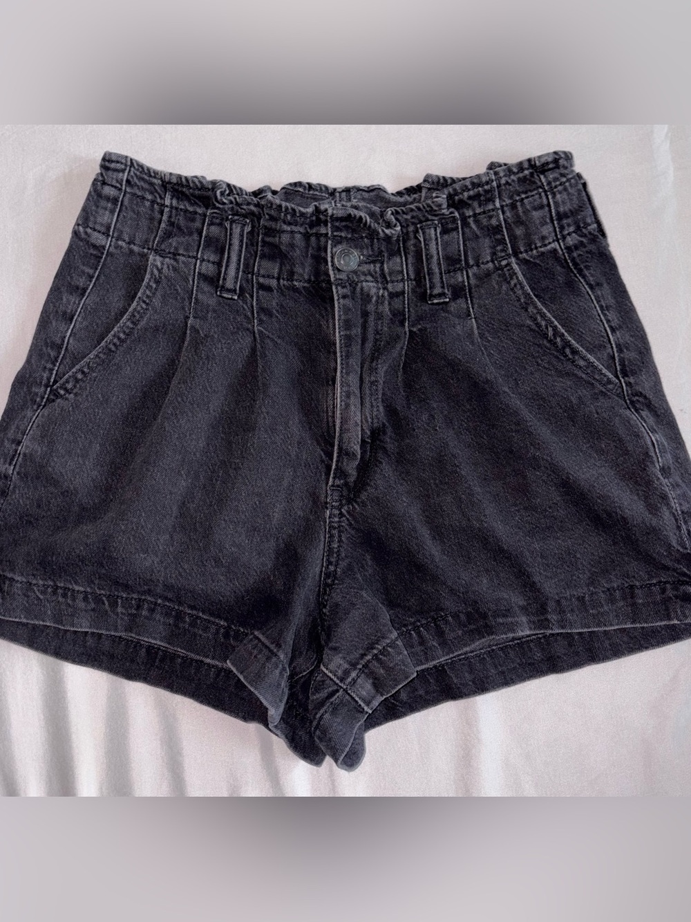American Eagle High-Waist Black Denim Women’s Shorts